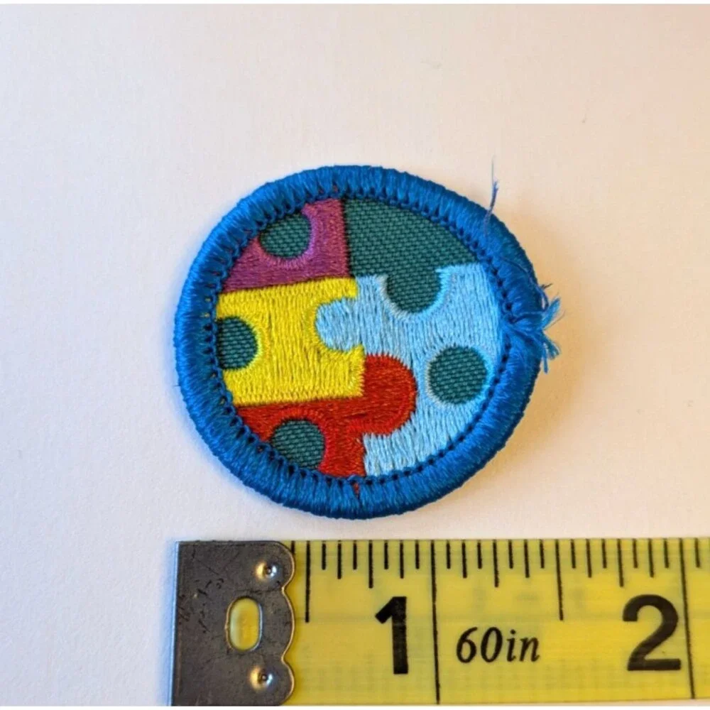 Vtg 1990's Girl Scouts Junior SCOUTING IN THE USA Merit Patch Badge Lot of 7